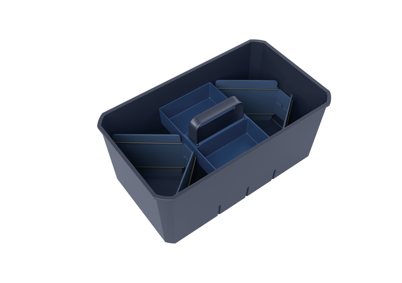 Cox Work® Blues, lot 2, avec bac pour petites pièces, 2 x séparateur en u/v
