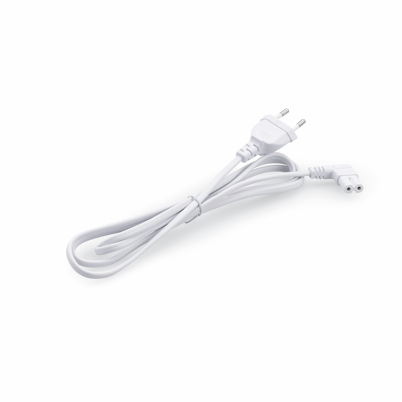 Angle mains connection line, white