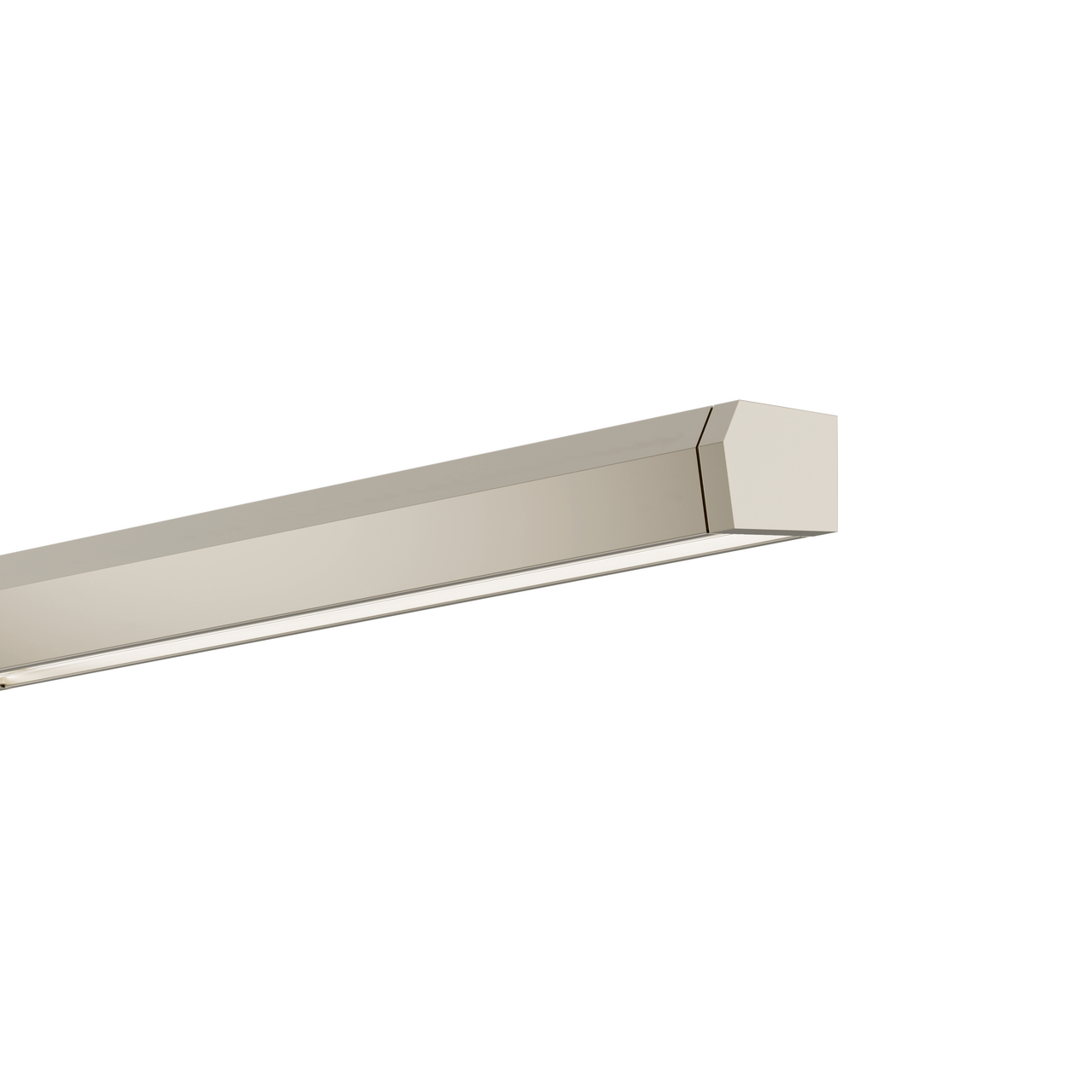 Edition colour change LED 2, L 2600 mm, 34 W, stainless steel coloured, incl. 9 clips
