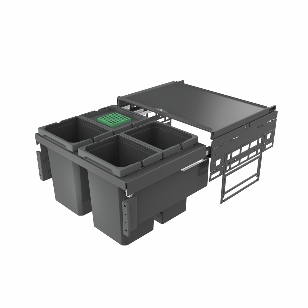 Cox® Base 360 S/600-4, avec couvercle bio, anthracite, H 360 mm