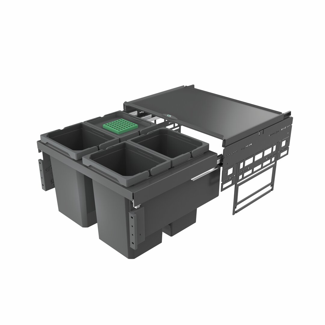 Cox® Base 360 S/600-4, avec couvercle bio, anthracite, H 360 mm