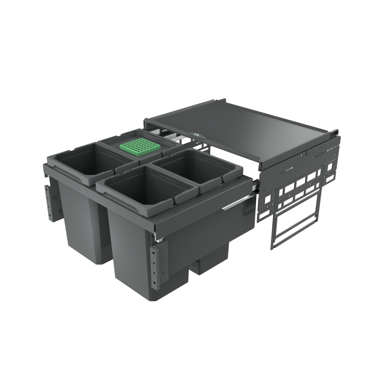 Cox® Base 360 S/600-4, mit Biodeckel, anthrazit, H 360 mm Cox® Base 360 S/600-4, mit Biodeckel, anthrazit, H 360 mm