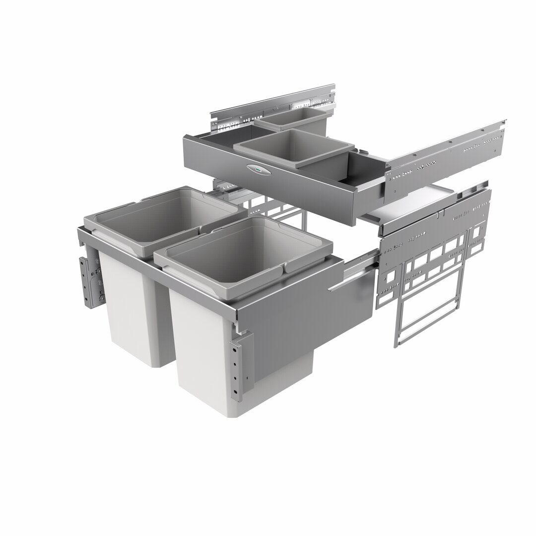 Cox® Base 360 K/600-2 mit Base-Board, ohne Biodeckel, hellgrau, H 460 mm