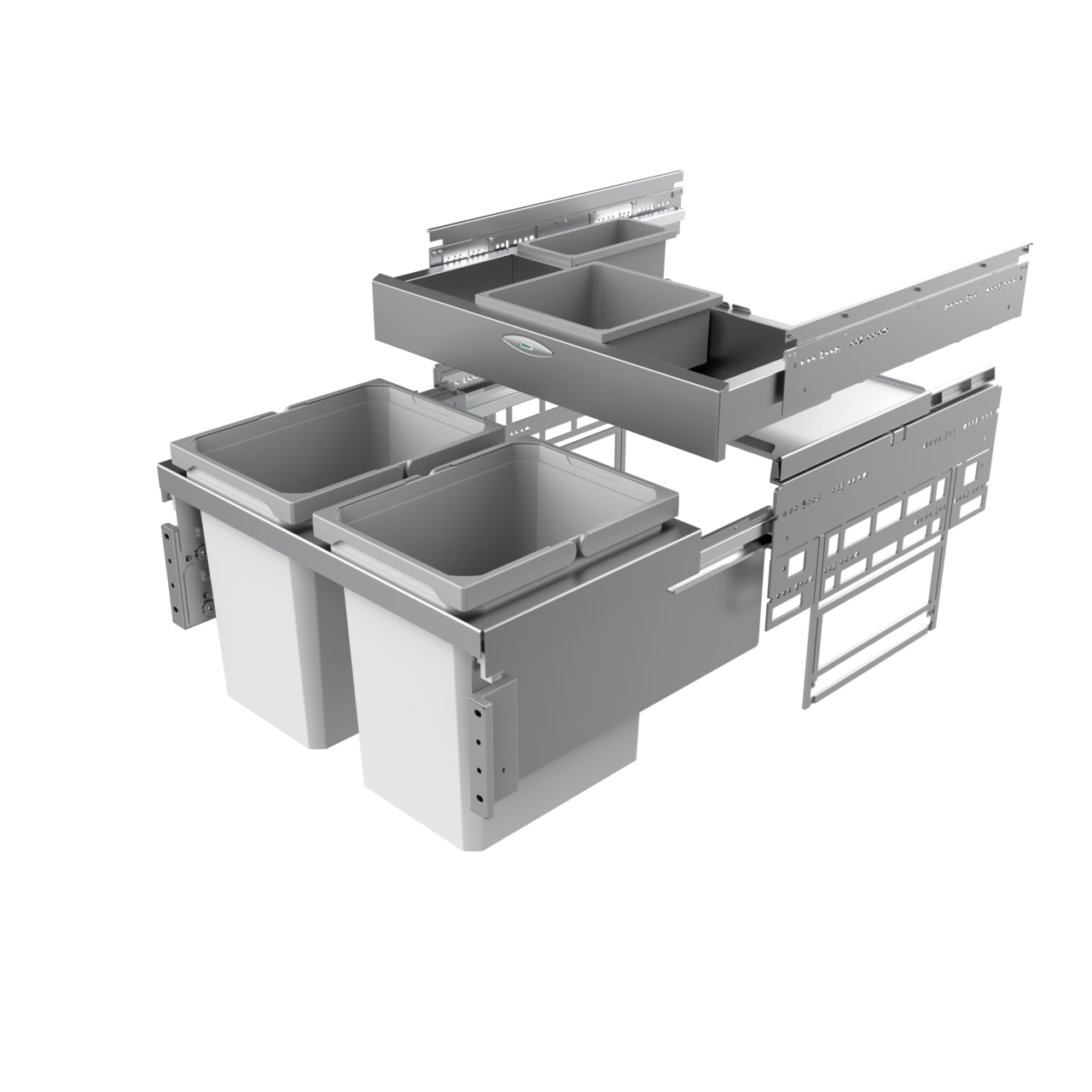 Cox® Base 360 K/600-2 with Base-Board, without bio lid, light grey, H 460 mm