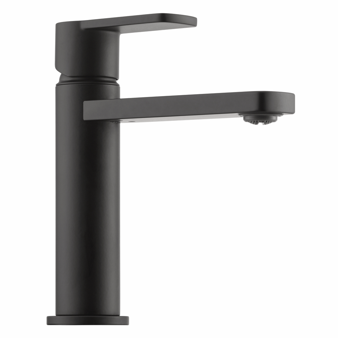 LINEA Glam 1 Bad, zwart mat, hoogdruk