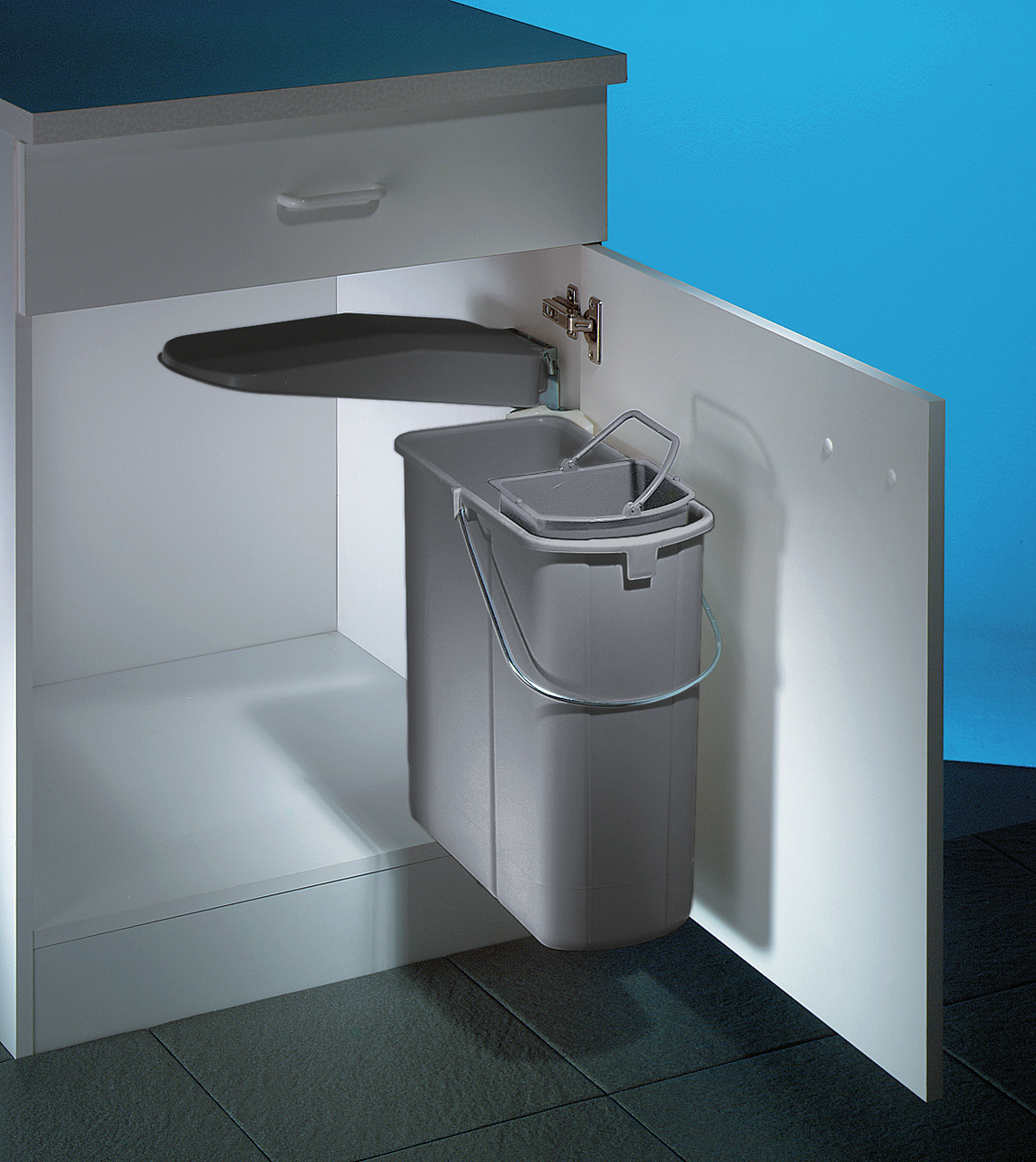 WESCO® Klassikline Single-Junior® avec insert bio, alu gris WESCO® Klassikline Single-Junior® avec insert bio, alu gris