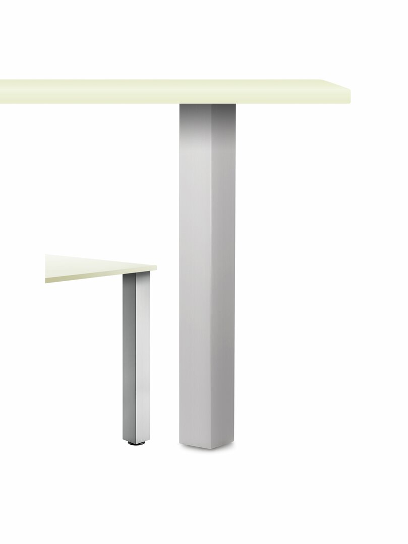 Rhodos Vierkantfuß Aluminium, edelstahlfarbig, H 1070 mm