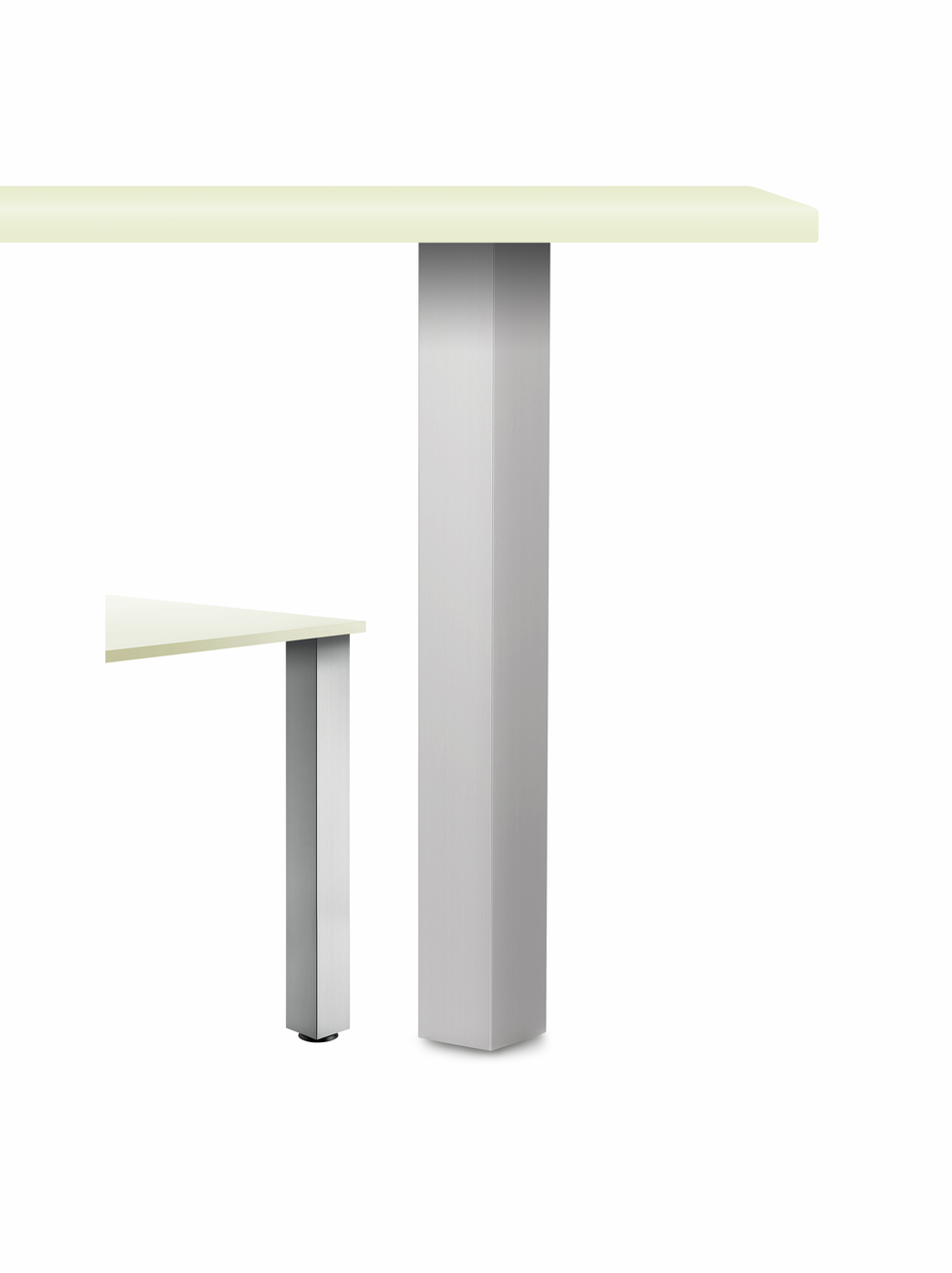Rhodos vierkante voet aluminium, roestvrij staalkleurig, H 1070 mm