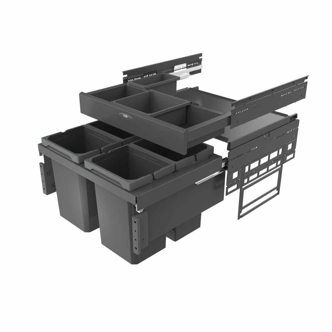 Cox® Base 360 S/600-4 avec Base-Board, sans couvercle bio, anthracite, H 460 mm