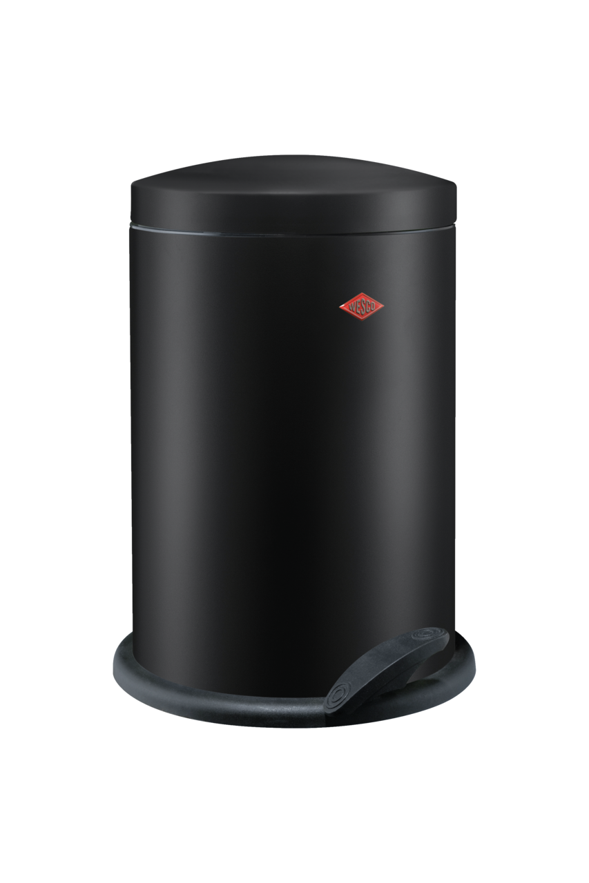 WESCO® Pedal bin 116, black matt