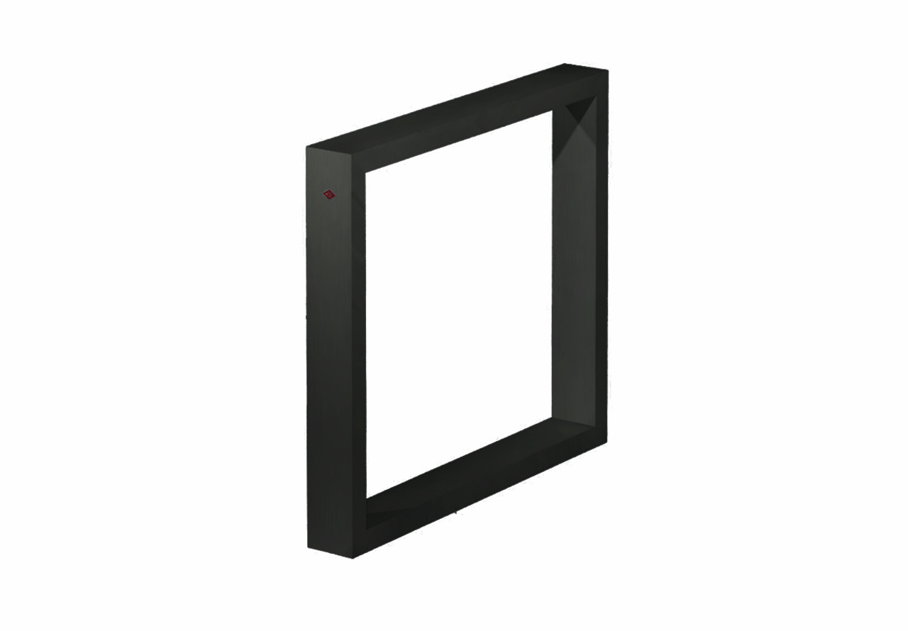WESCO® Table frame ATG65, black powder-coated, H 710 mm, D 800 mm
