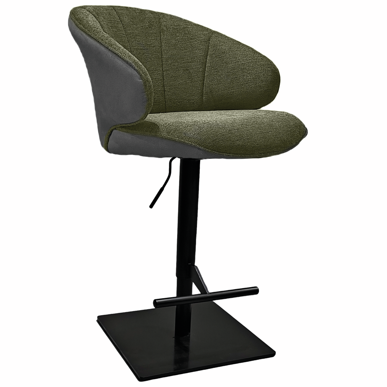 Brezo AS, frame black matt, angular, cover green