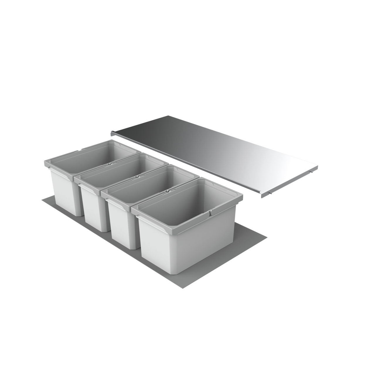 Cox® Box 235 S/1000-4, lichtgrijs