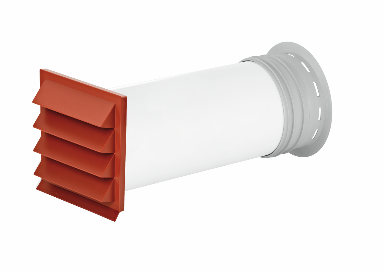 PRIME flow P-K-Klima-R 150 Mauerkasten, ziegelrot PRIME flow P-K-Klima-R 150 Mauerkasten, ziegelrot