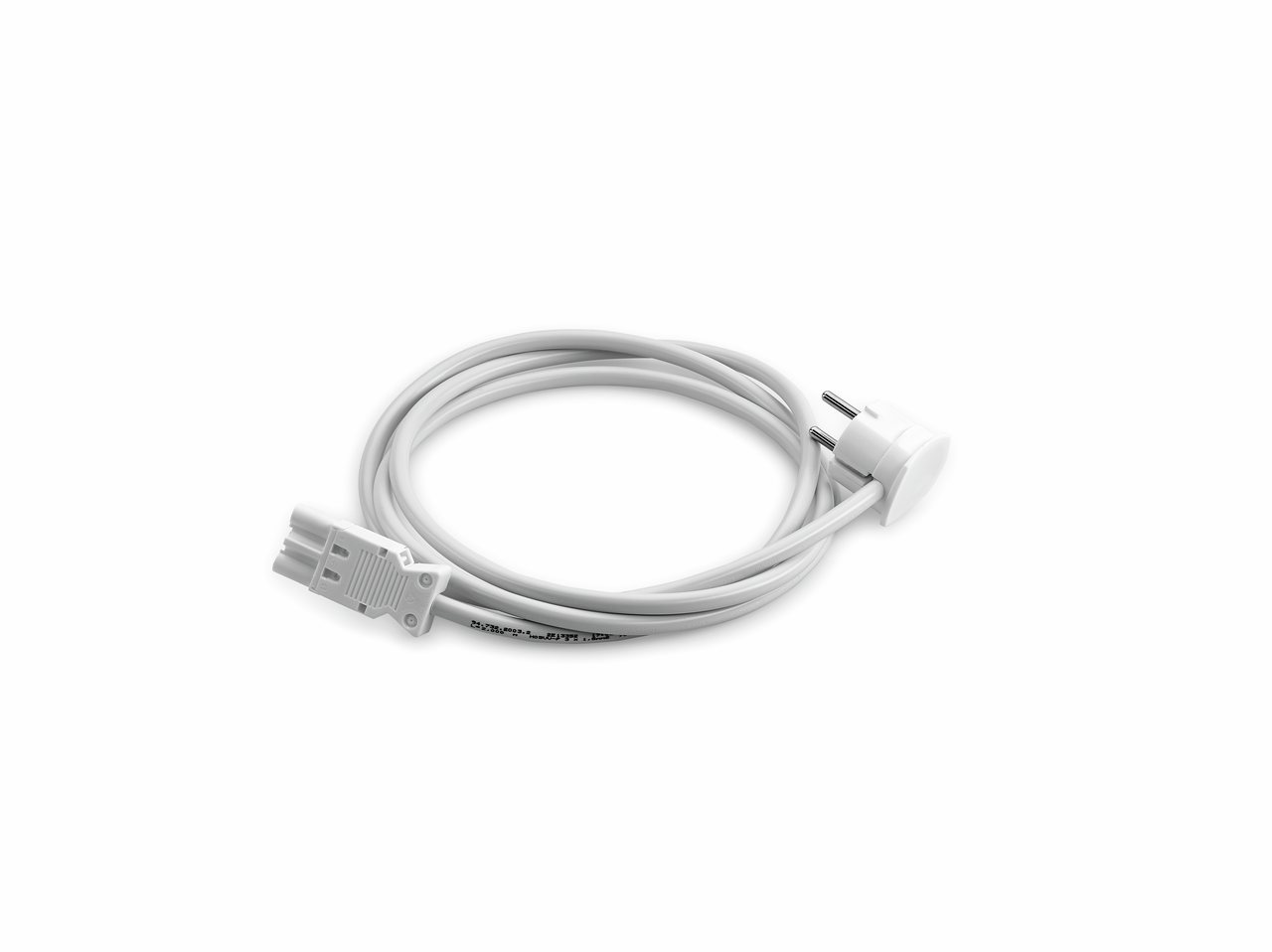 Mains connection line 2, white, L 2000 mm