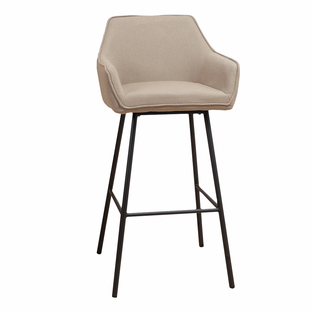 Aron R, châssis noir, housse taupe (02)
