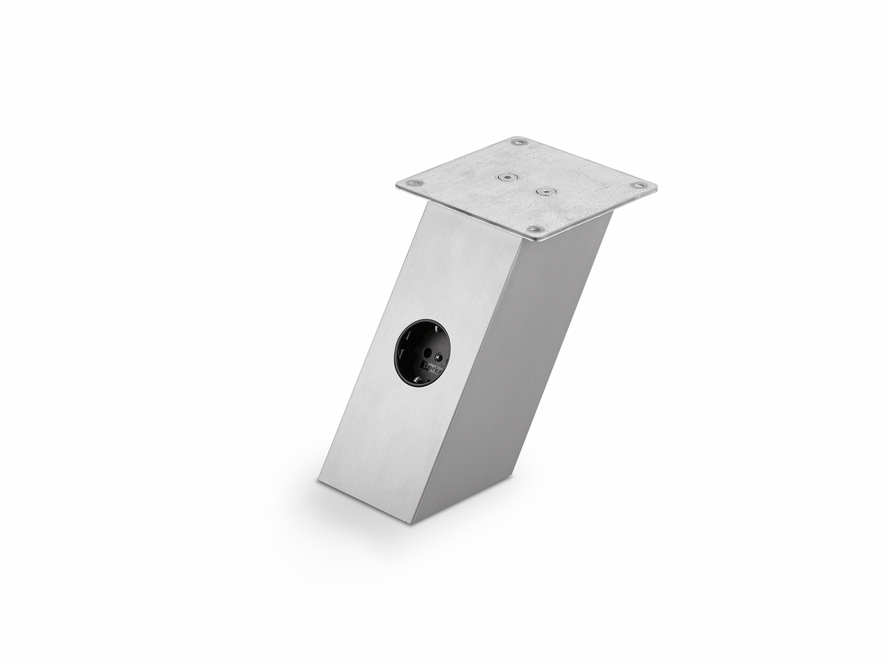 Rhodos 4, couleur acier inox, H 170 mm