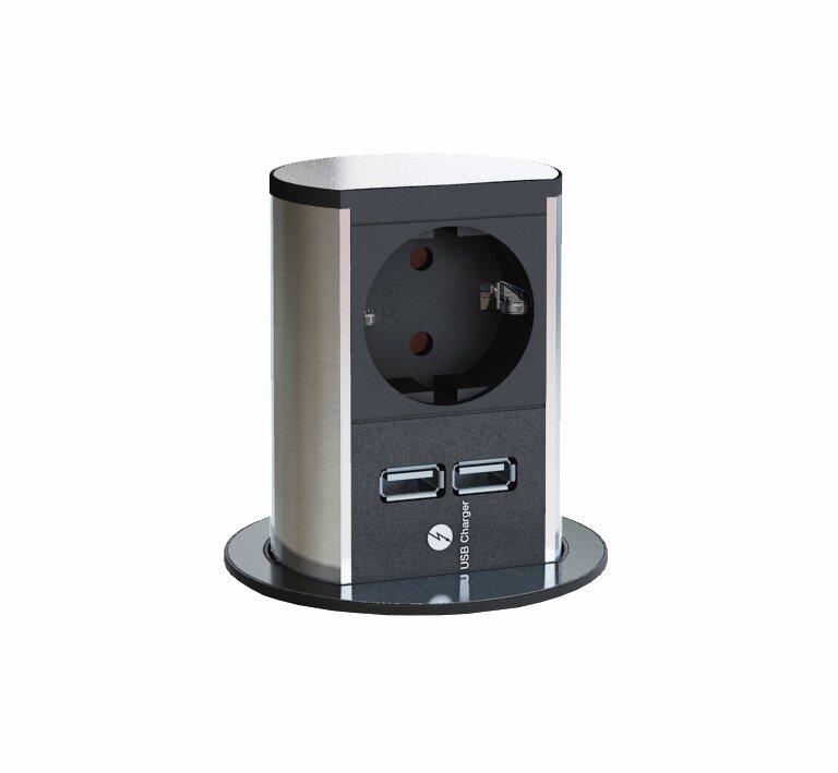  Elevator USB A, edelstahlfarbig