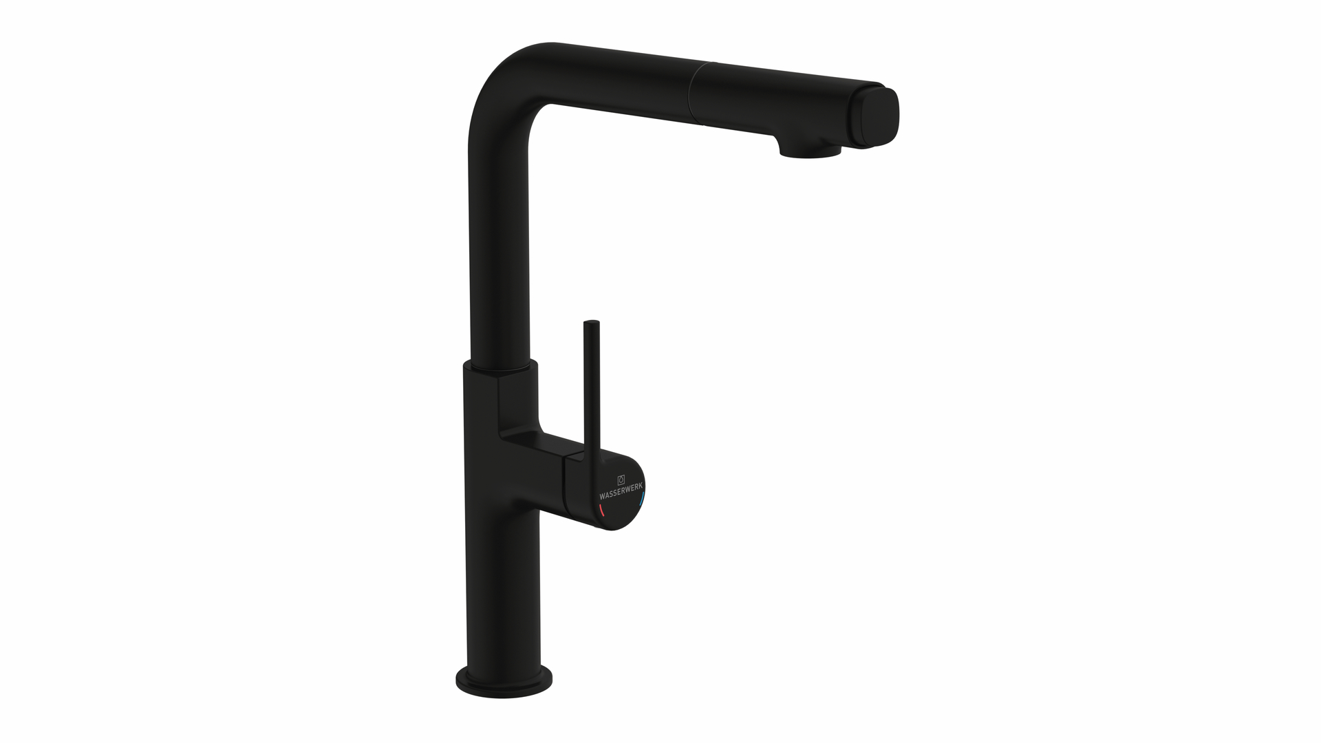 Wasserwerk Stringere, schwarz matt, Hochdruck