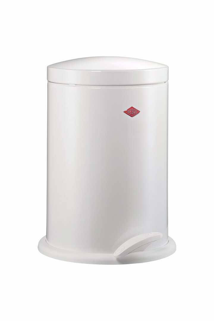 WESCO® Poubelle à pédale 116, blanc