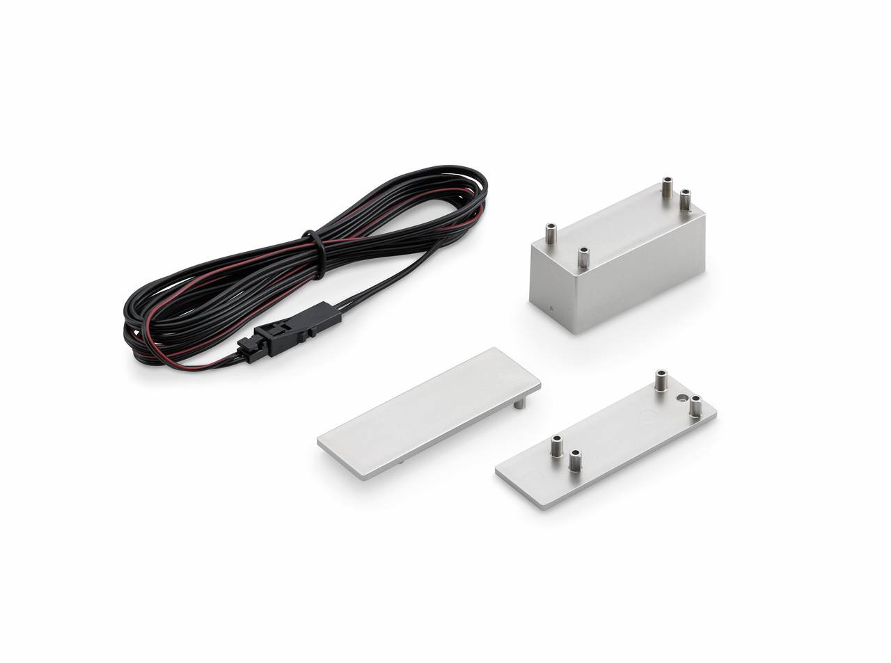 Prova 90° connecting corner element, stainless steel coloured