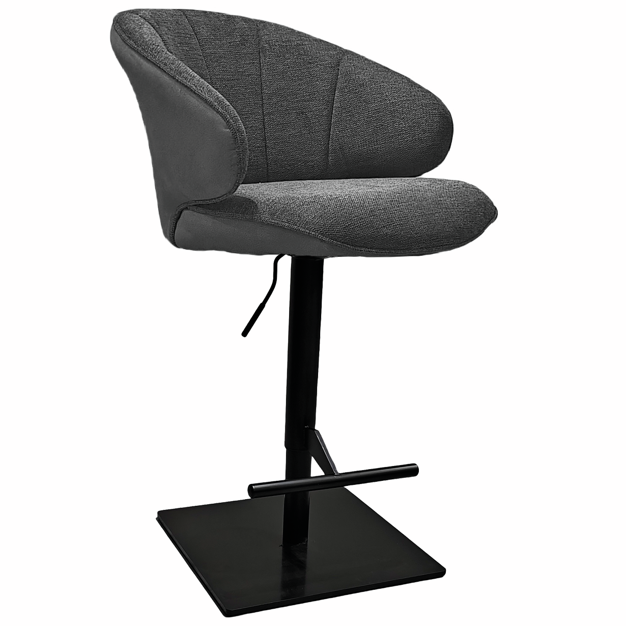 Brezo AS, frame black matt, angular, cover dark grey