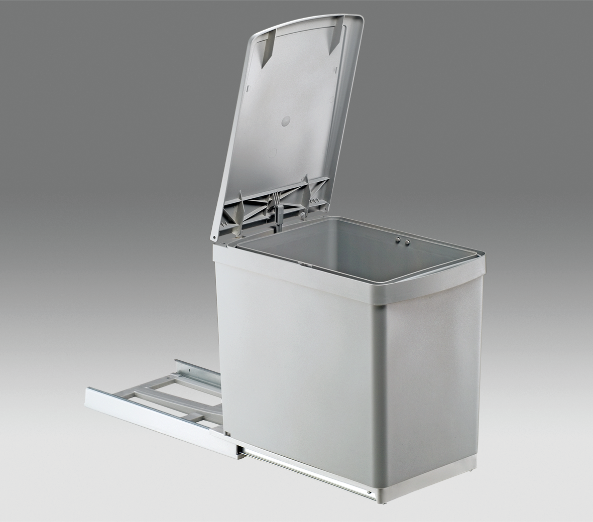 WESCO® Built-in waste collector 30DT/300-1, aluminium grey WESCO® Built-in waste collector 30DT/300-1, aluminium grey