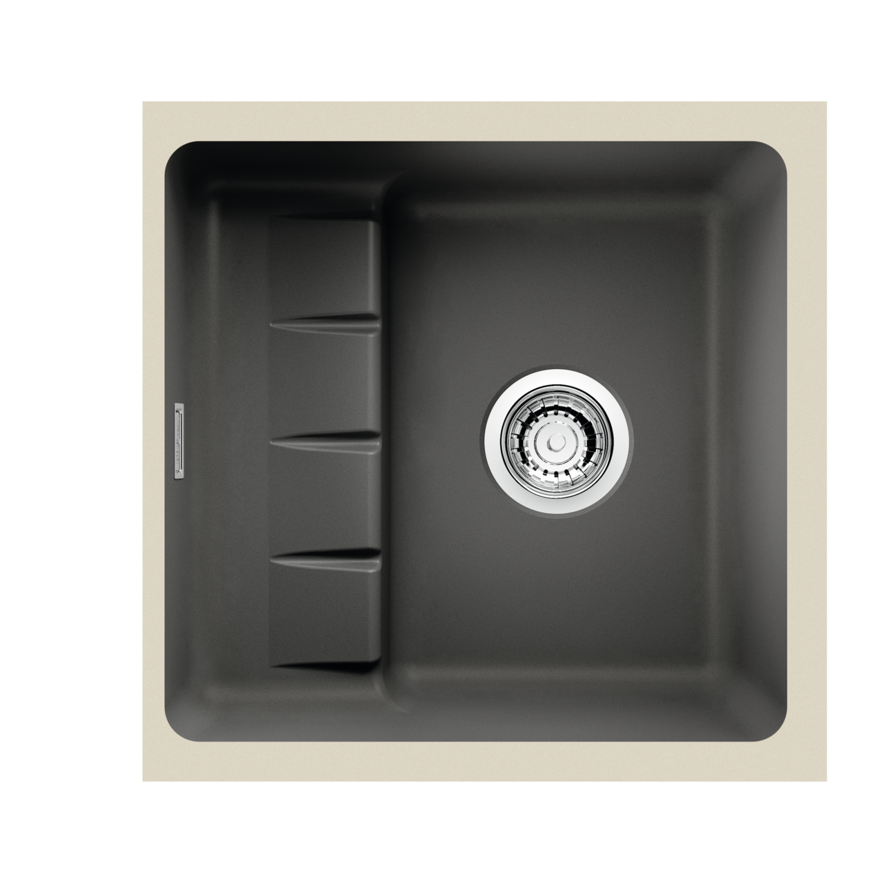 PickUP U – set 1, leisteen, incl. Arco 2, chroom