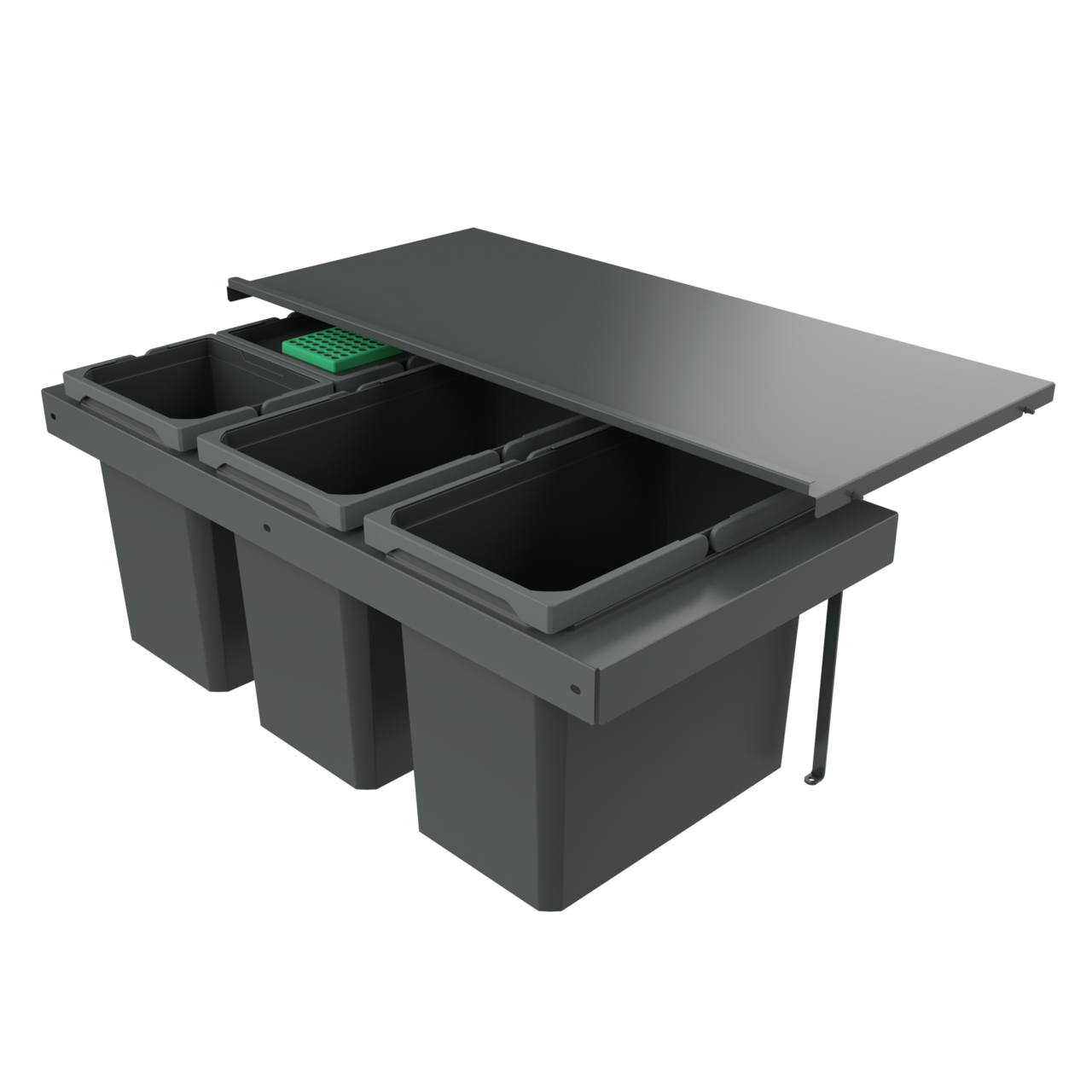 Cox Stand-UP® 350 S/900-4, with bio lid, anthracite, H 350 mm