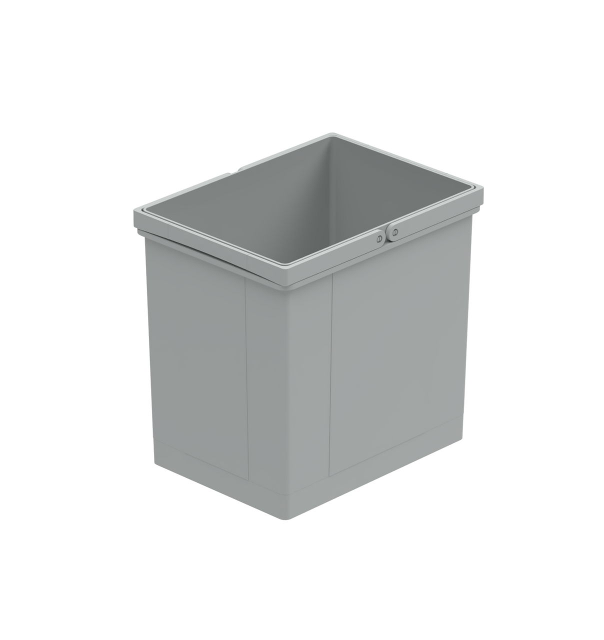WESCO® Double handle bin, aluminium grey, 17 l