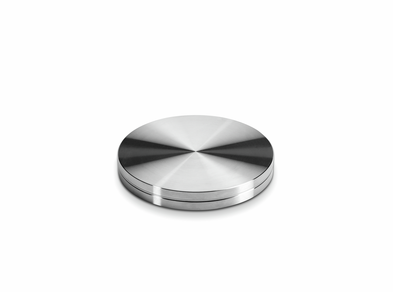 Glass adapter disk, stainless-steel, Ø 90 mm