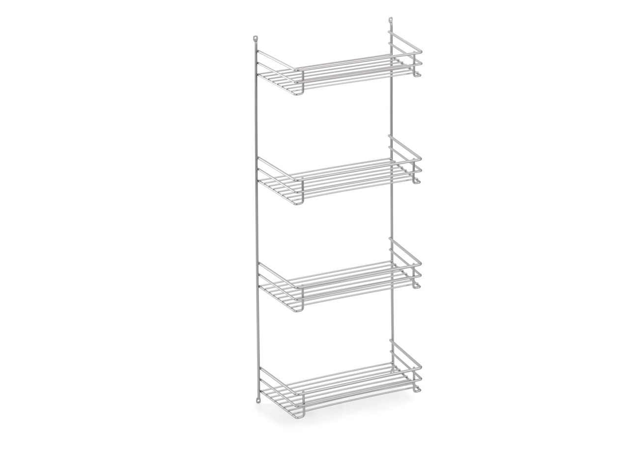 Broom cupboard shelf, silver  Broom cupboard shelf, silver