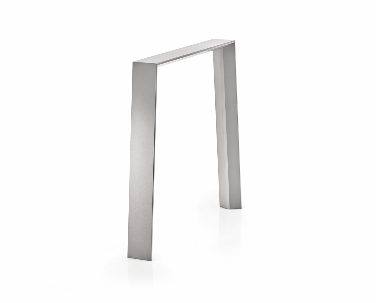WESCO® Table frame ATG420, stainless steel-coloured brushed