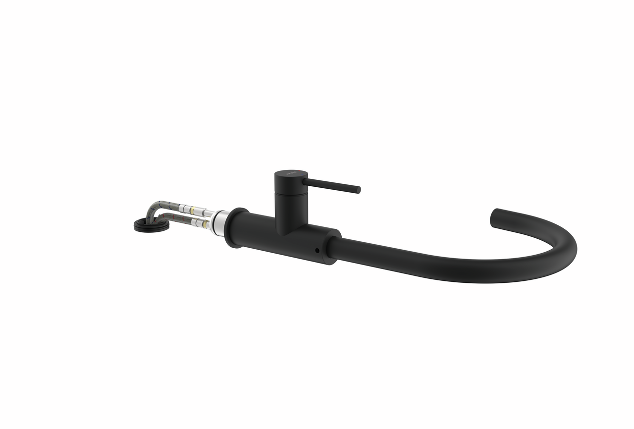 SERVIZIO Namor® 5 raamarmatuur, zwart mat, hoogdruk