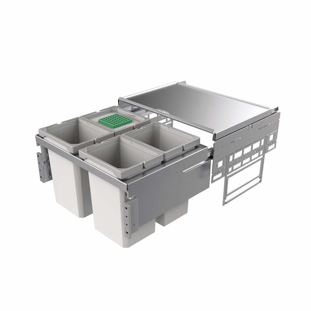Cox® Base 360 S/600-4, avec couvercle bio, gris clair, H 360 mm