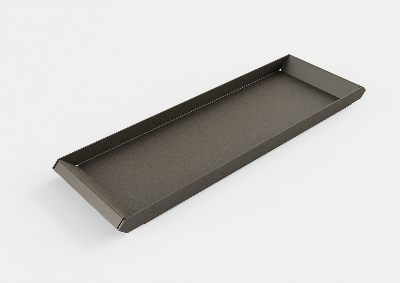 Ordana Tablett 1-reihig, 19 x 380 x 126 mm (H x B x T)