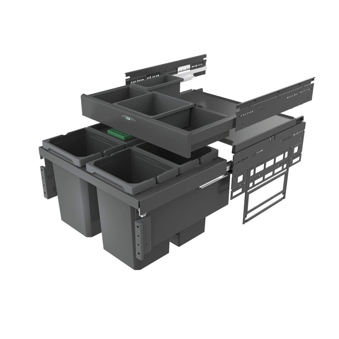 Cox® Base 360 S/600-4 avec Base-Board, avec couvercle bio, anthracite, H 460 mm