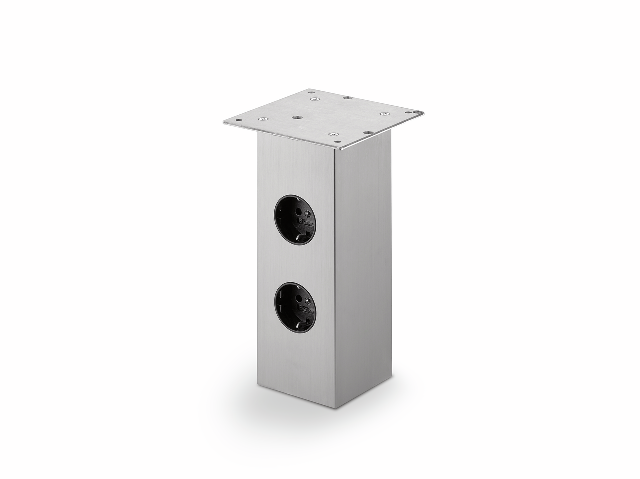 Rhodos 2, couleur acier inox, H 170 mm, 1 prise