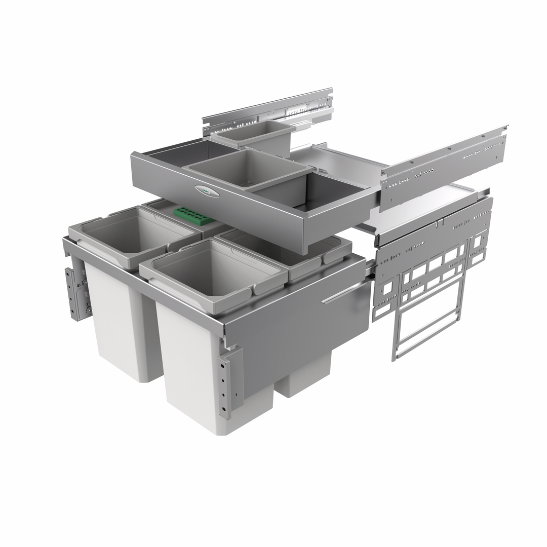 Cox® Base 360 S/600-4 avec Base-Board, avec couvercle bio, gris clair, H 460 mm