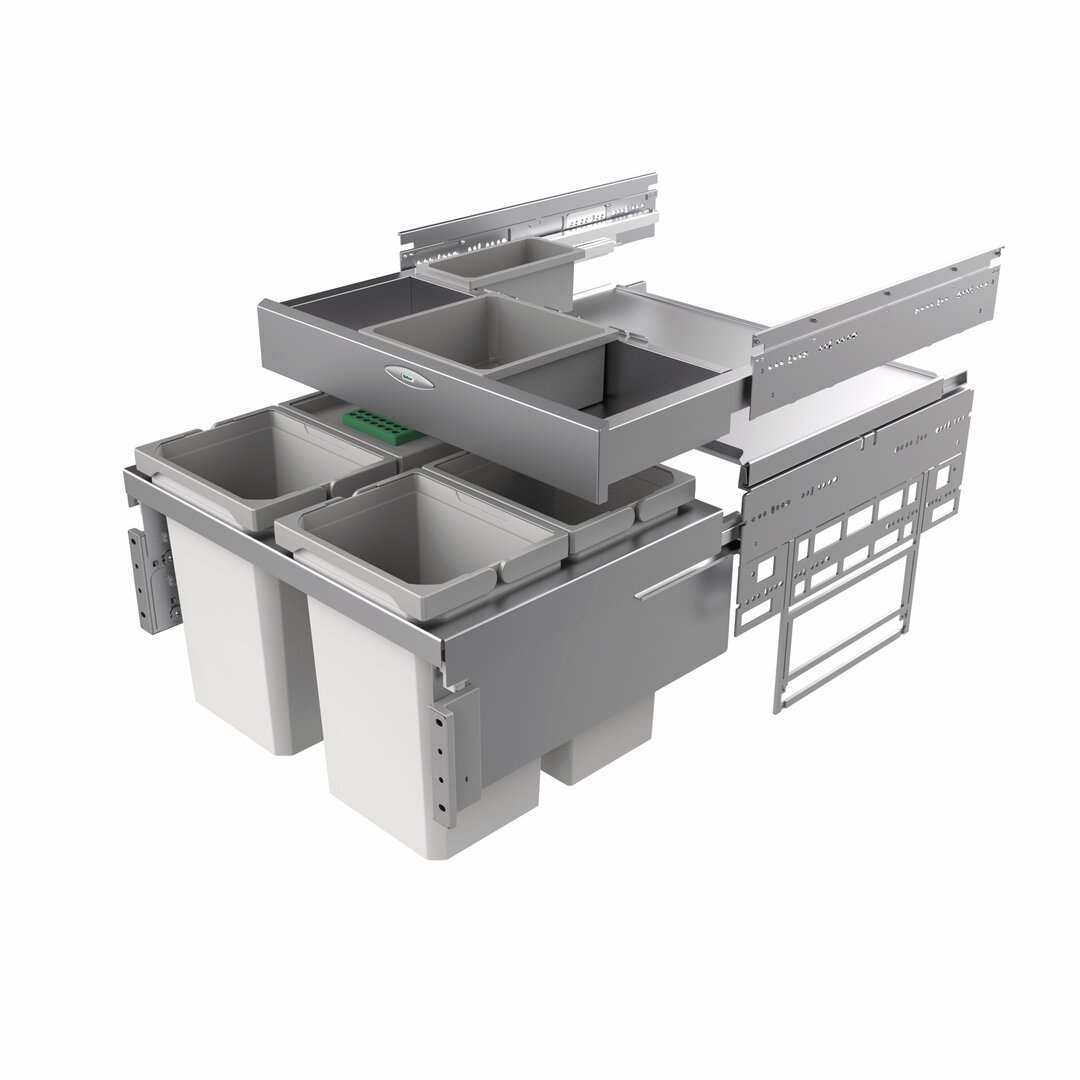 Cox® Base 360 S/600-4 avec Base-Board, avec couvercle bio, gris clair, H 460 mm