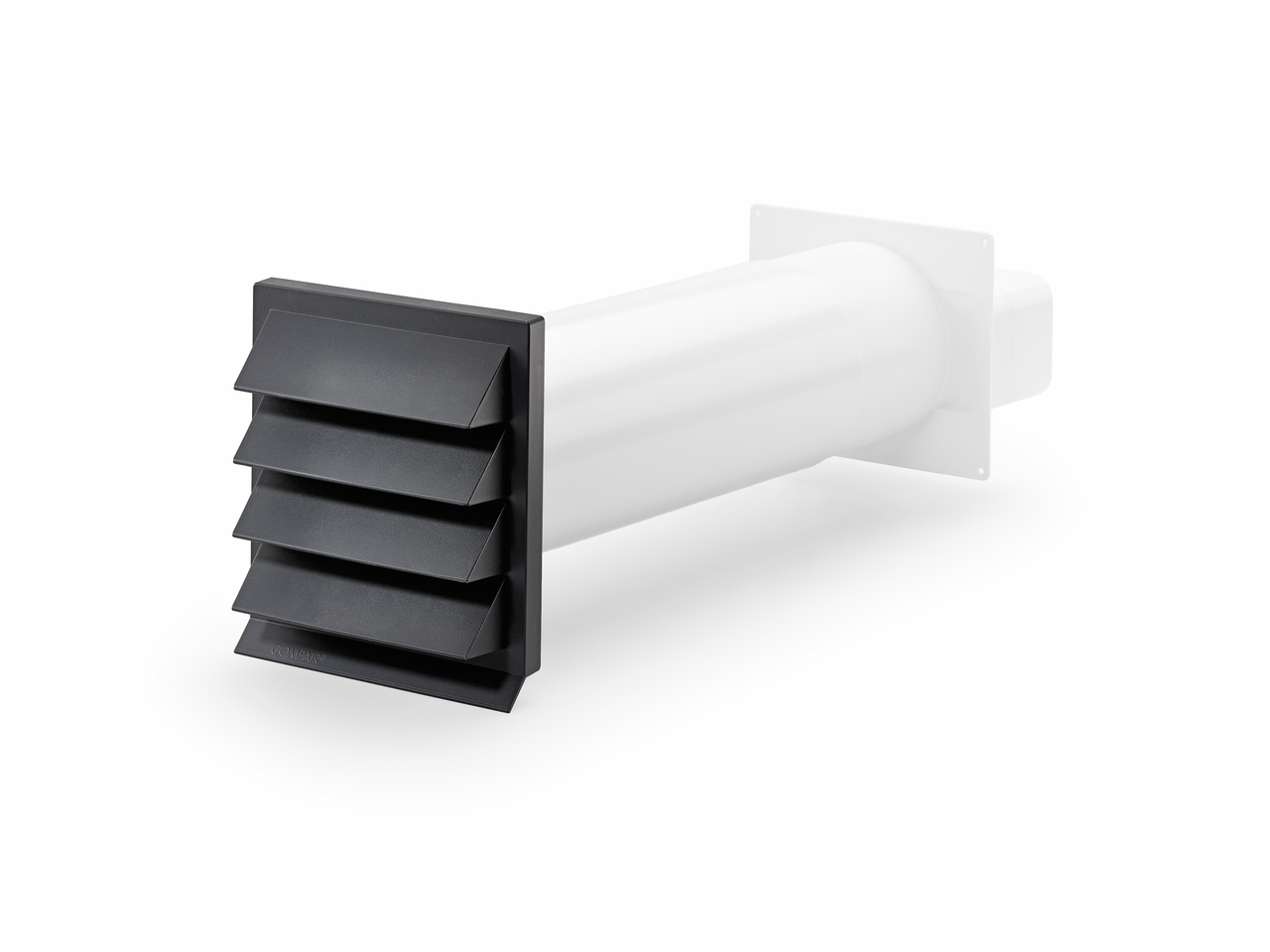 K-Klima-R flow 125 Mauerkasten, anthrazit