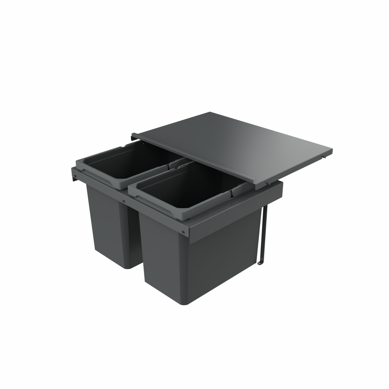 Cox Stand-UP® 350 S/600-2, sans couvercle bio, anthracite, H 350 mm