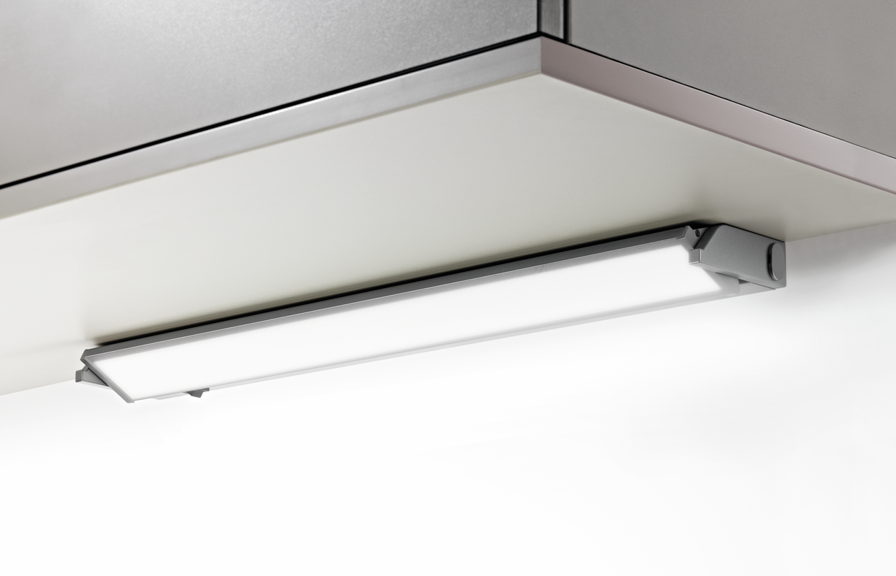 Giro-S LED, L 348 mm, 6 W, silberfarbig