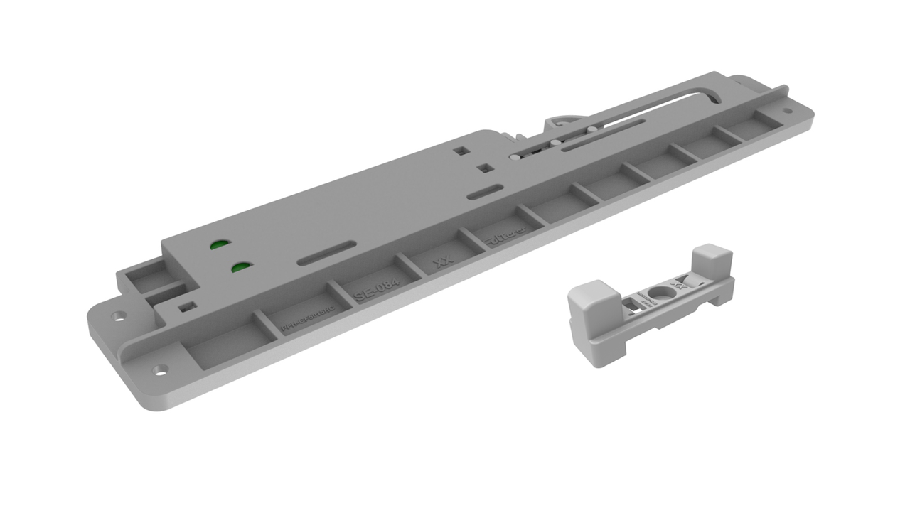 Amortisseur/Disp. d'auto-fermeture complets, gris clair