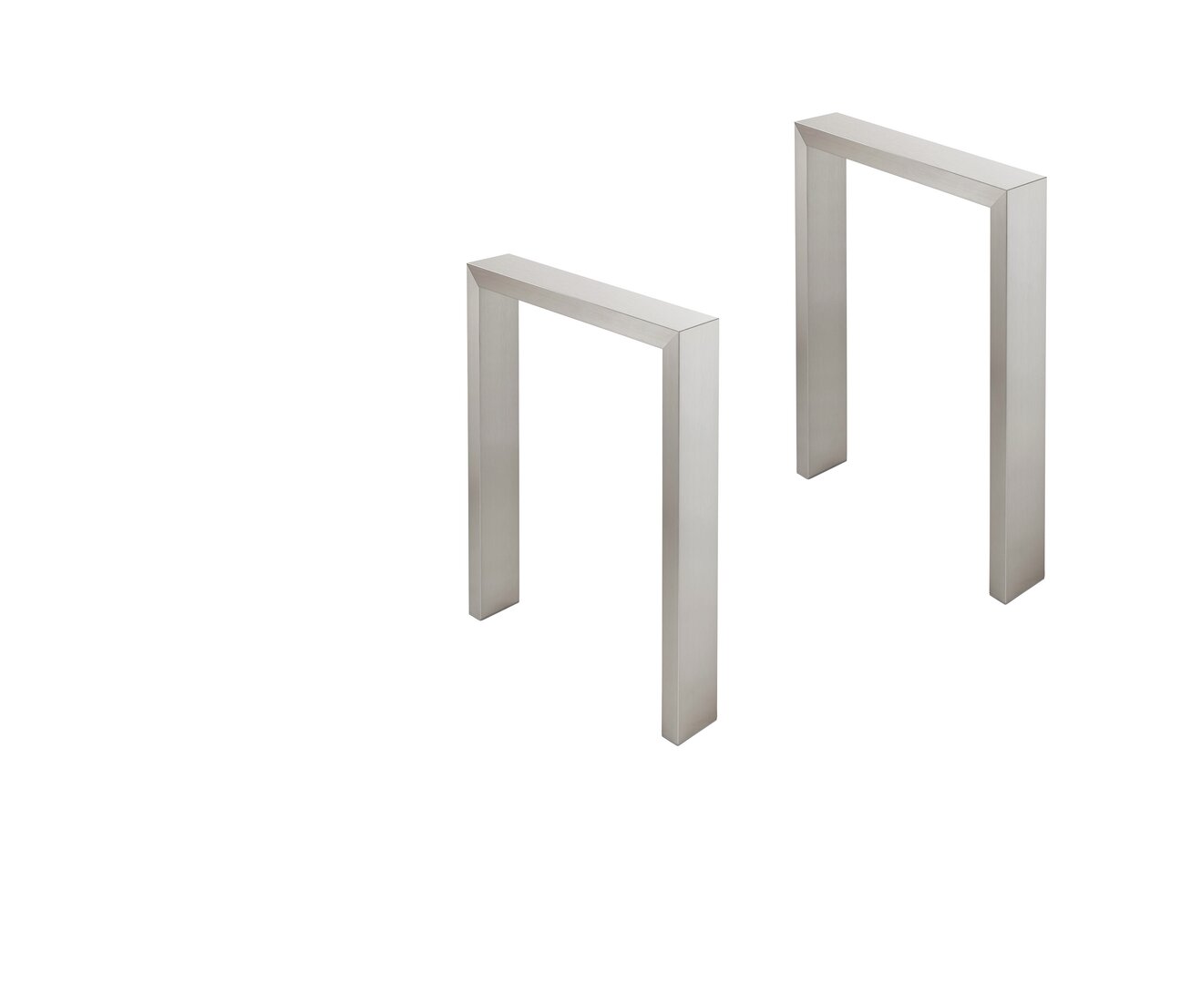 WESCO® Tischgestell TG275, edelstahlfarbig gebürstet, T 895 mm
