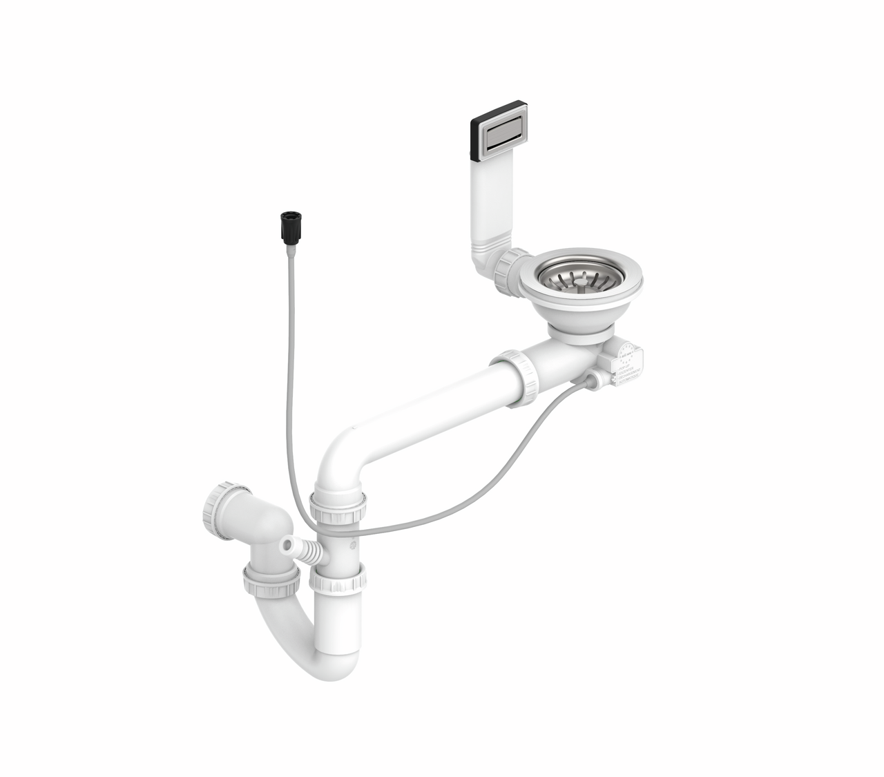 Druckknopfexzentergarnitur, Edelstahl, für Corno Ora