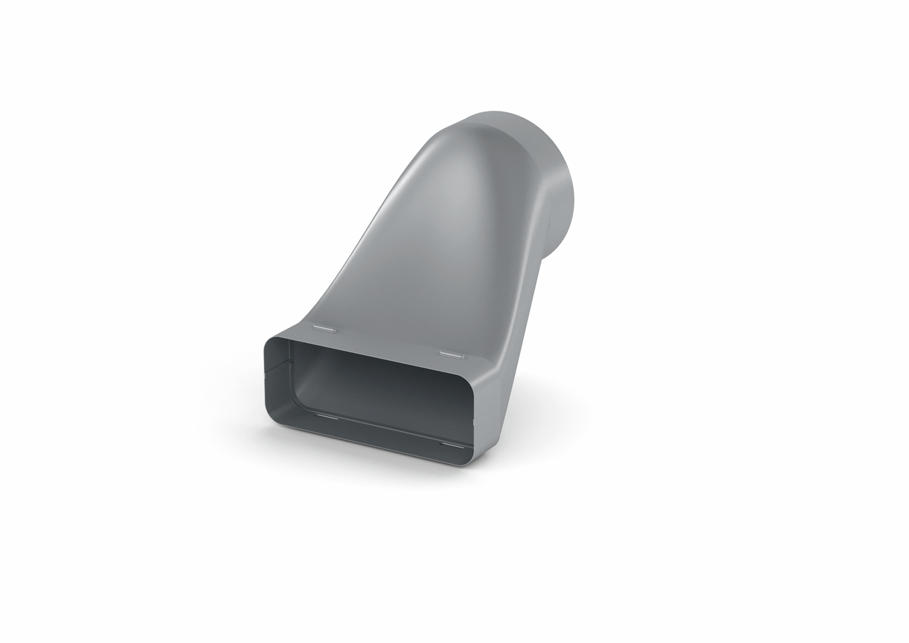 STEEL flow SF-VEST 150 offsetting end piece, galvanized steel STEEL flow SF-VEST 150 offsetting end piece, galvanized steel