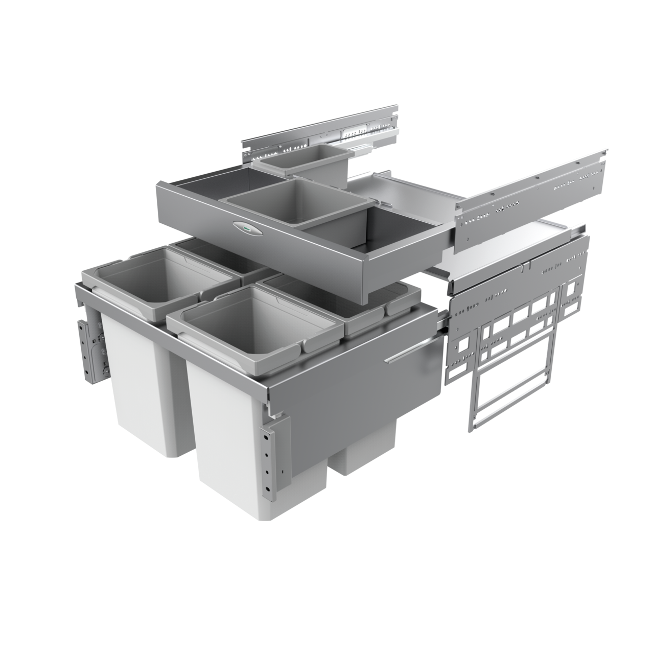 Cox® Base 360 S/600-4 met Base-Board, zonder biologisch deksel, lichtgrijs, H 460 mm