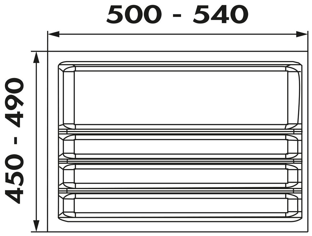 Ordine, für 600er Schrank, 2 Trennstege-Sets
