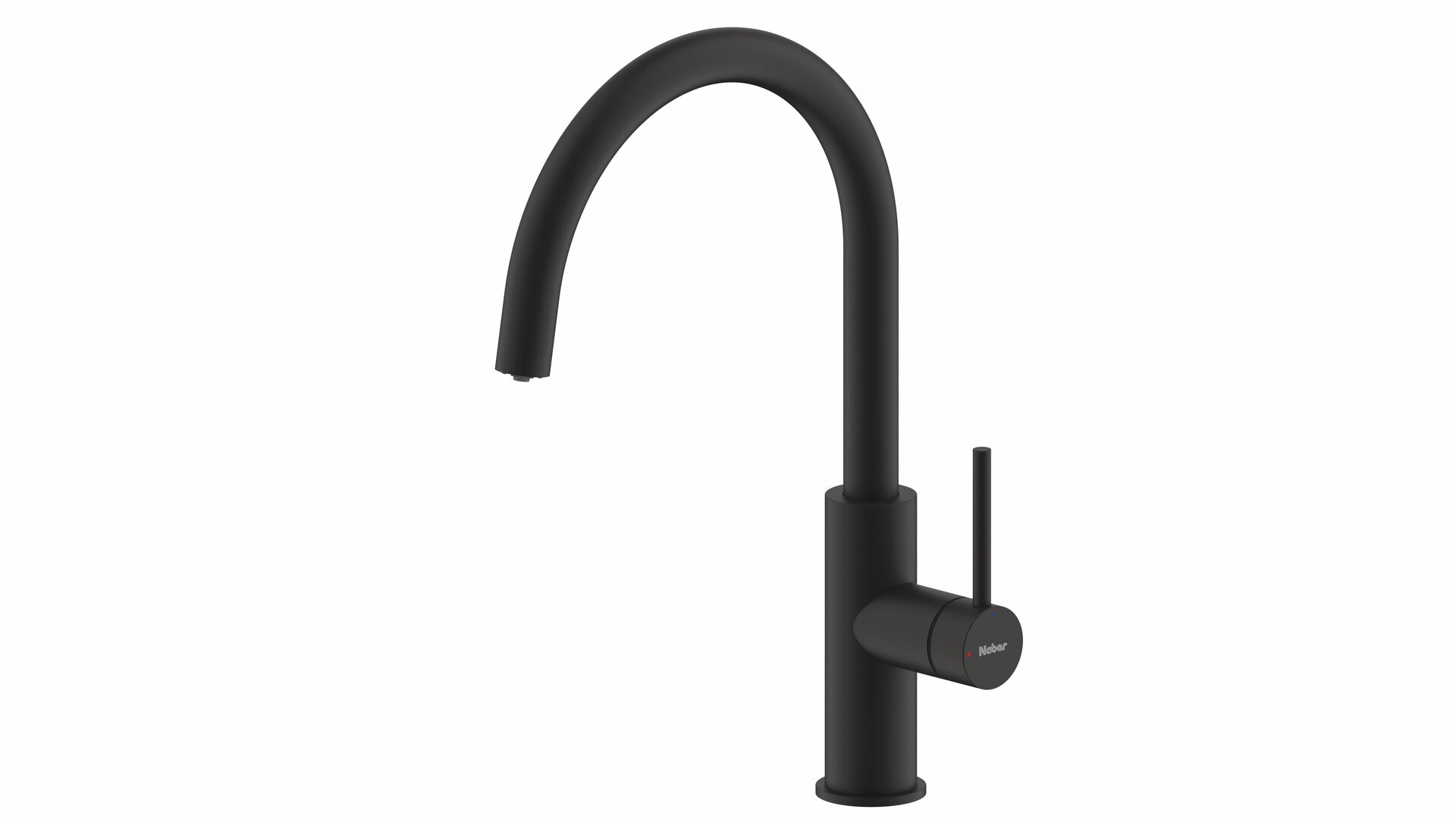 SERVIZIO Namor® 5, noir mat, sans régulateur de jet laminaire, basse pression